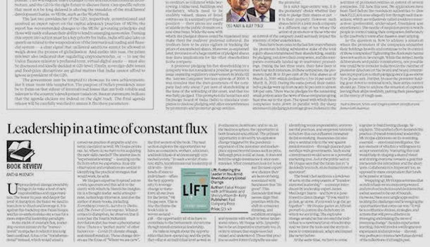 Review of LIFT by Business Standard