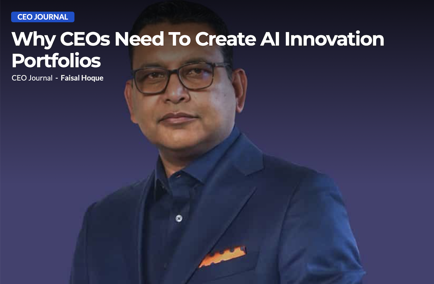 Why CEOs Need To Create AI Innovation Portfolios
